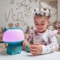 WOOPIE Daugiafunkcinė RGB lempa „Bluetooth“ garsiakalbis „Karaoke“ balsų moduliatorius SD kortelė AUX Turkio spalva