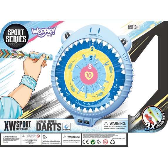 WOOPIE Magnetinis Dart žaidimas Saugus Dart lenta Linksmas Ryklys