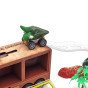 WOOPIE Dinozaurų sunkvežimis su paleidėju ir automobiliais 15 vnt.