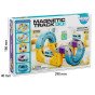 WOOPIE Magnetinis Traukinių Kelio Konstrukcijos Rinkinys su Priėjimo Efektu 38 vnt.