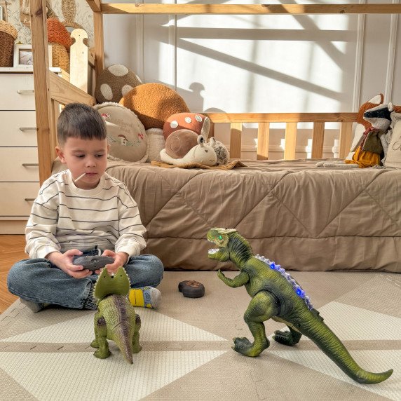 WOOPIE Nuotoliniu būdu valdomas RC dinozauras robotas Triceratops