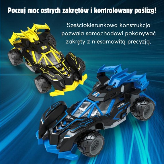 WOOPIE radijo bangų lenktynių mašina