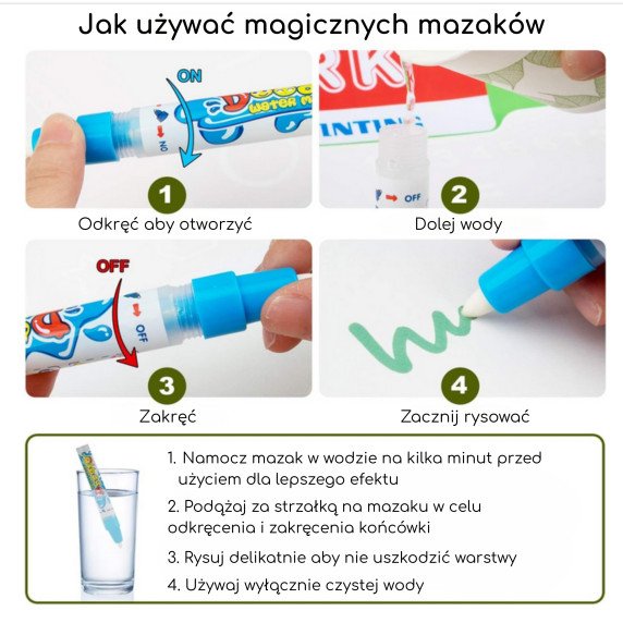 WOOPIE 2-in-1 vandens tapybos kilimas XXL Dvigubos puses Gyvūnai