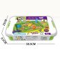 WOOPIE Kinetic Sand 1,5 kg rinkinys XXL Gyvūnai ZOO Safari stalas su formomis