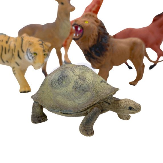 WOOPIE Safari Figūrų rinkinys + kilimėlis, 24 vnt.