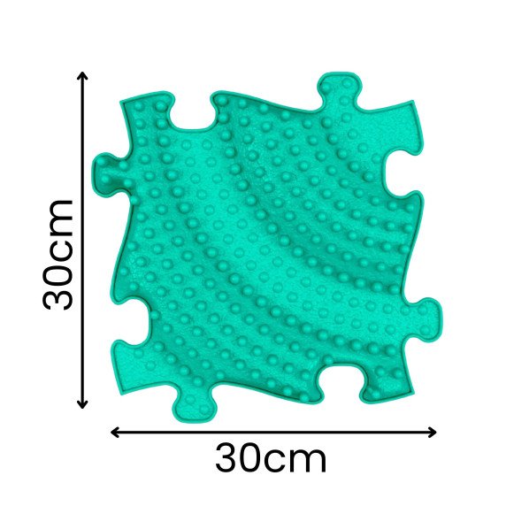 WOOPIE Jutiklinis Kilimėlis Ortopedinis Puzzle 11 Dalys - Mėlyna/Žalia