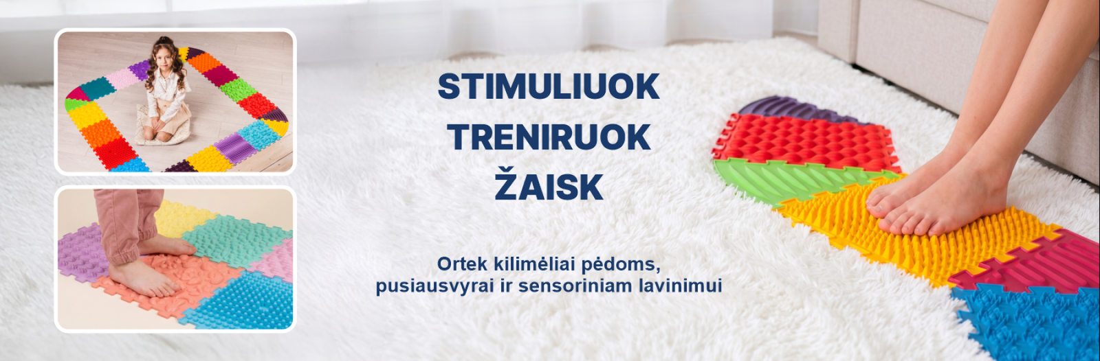 Taktiliniai kilimėliai ir takeliai