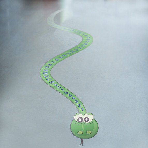 ŽAIDIMAS „GYVATĖ“  Lipdukas ant grindų