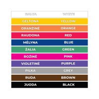 MOKOMĖS SPALVŲ Sensoriniai laiptų lipdukai