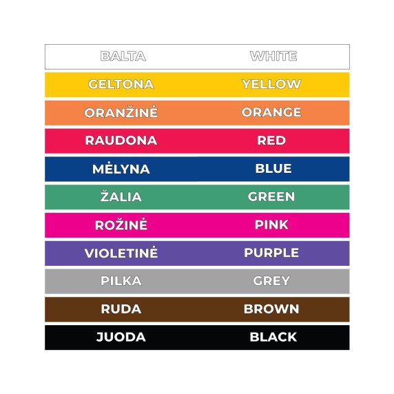 MOKOMĖS SPALVŲ Sensoriniai laiptų lipdukai