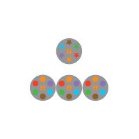 ŽAIDIMAS „ATKARTOK" Lipdukas ant grindų