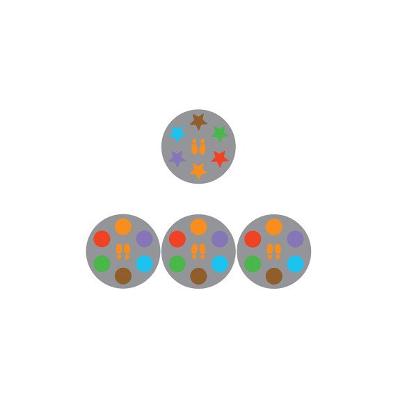 ŽAIDIMAS „ATKARTOK" Lipdukas ant grindų