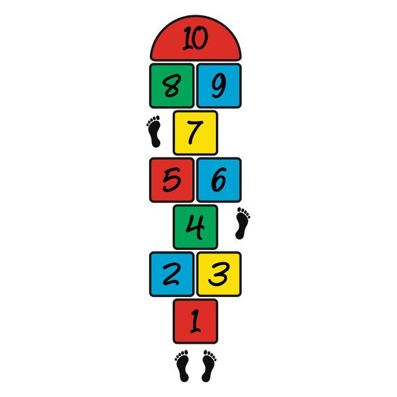 KLASĖS Grindų lipdukas žaidimams