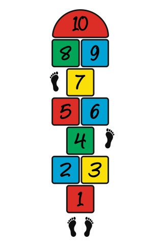 KLASĖS Grindų lipdukas žaidimams KLASĖS Grindų lipdukas žaidimams