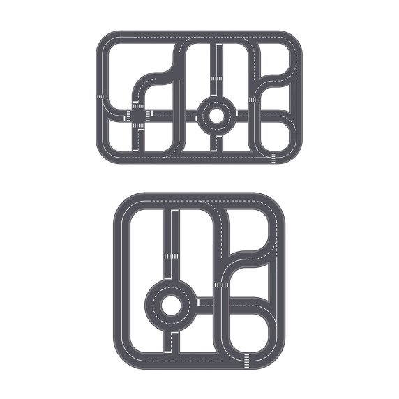 MAŠINĖLIŲ TRASA Lipdukas ant grindų