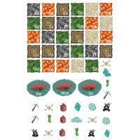 ABĖCĖLĖ Minecraft žaidimo grindų lipdukai