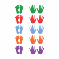 „PLAŠTAKOS IR PĖDOS“ Grindų ir sienų lipdukai žaidimams