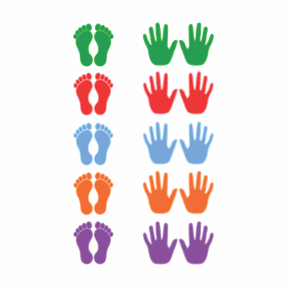 „PLAŠTAKOS IR PĖDOS“ Grindų ir sienų lipdukai žaidimams