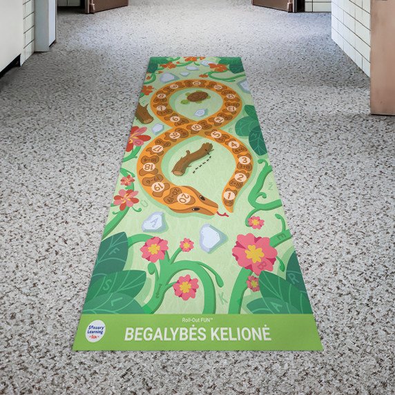 BEGALYBĖS KELIONĖ Roll-Out FUN® edukacinis - terapinis kilimas
