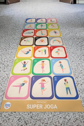 SUPER JOGA Roll-Out FUN® kinestetinis kilimas SUPER JOGA Roll-Out FUN® kinestetinis kilimas