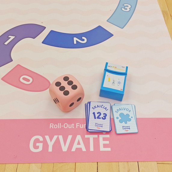 Roll-Out FUN® edukacinio rinkinio kilimų NUOMA SAVAITEI ugdymo įstaigoms
