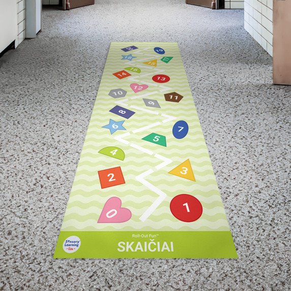SKAIČIAI Roll-Out FUN® lavinimo ir ugdymo kilimas