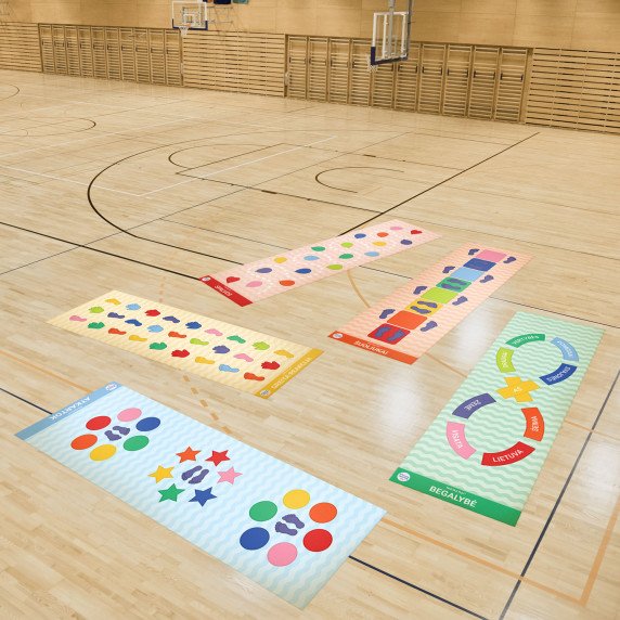 KINESTETINIS ŽAIDIMŲ RINKINYS Roll-Out FUN® kilimai ( 5vnt.)