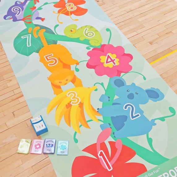 ATRADIMAI TROPIKUOSE Roll-Out FUN® lavinamieji kilimai