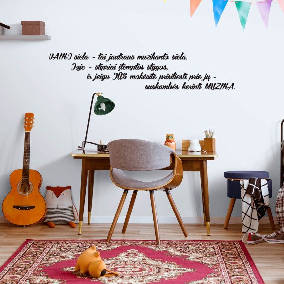Kerinti muzika Interjero lipdukas ugdymo įstaigai
