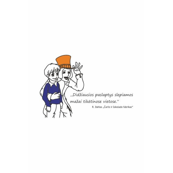 ČARLIS IR ŠOKOLADO FABRIKAS Interjero lipdukas vaikams