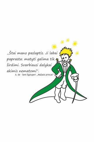 MAŽASIS PRINCAS Motyvuojantis sienų lipdukas MAŽASIS PRINCAS Motyvuojantis sienų lipdukas