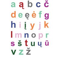 ABĖCĖLĖ MAŽOSIOS RAIDĖS Edukaciniai sienų lipdukai