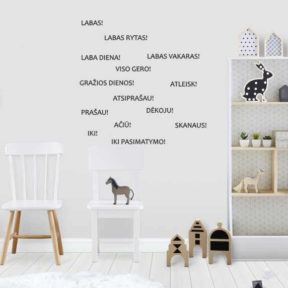 MANDAGUMO žodžiai Lipdukai ant sienos