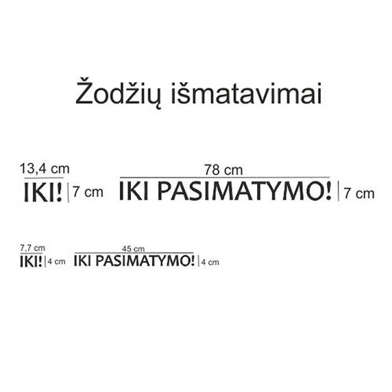 MANDAGUMO žodžiai Lipdukai ant sienos