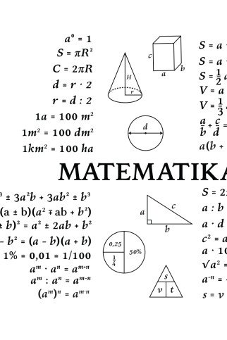 MATEMATIKOS FORMULĖS Edukacinis sienų lipdukas MATEMATIKOS FORMULĖS Edukacinis sienų lipdukas