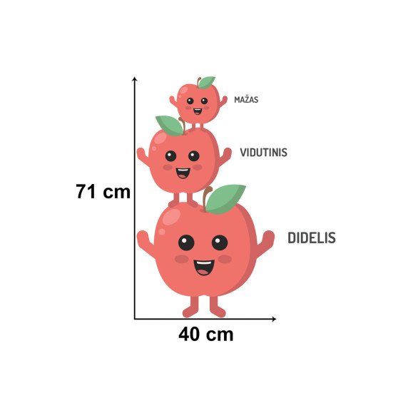 DYDŽIAI Edukaciniai sienų lipdukai