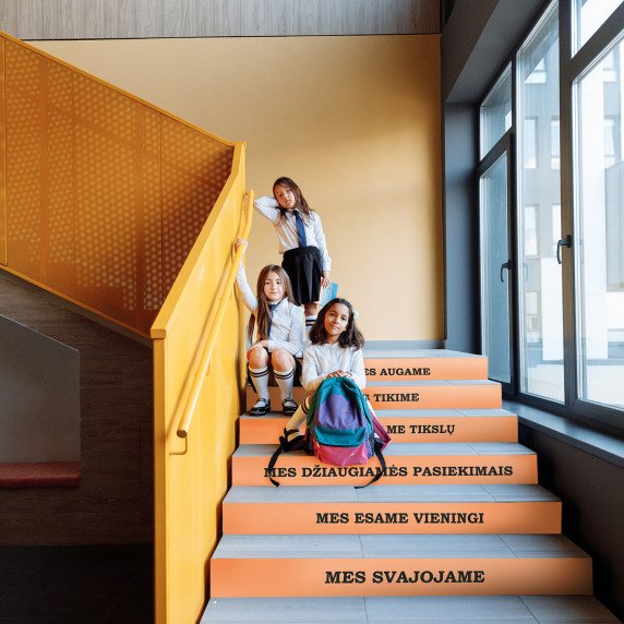 MOTYVACINIAI LAIPTAI Motyvuojantys laiptų lipdukai