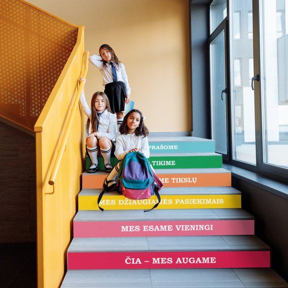 VERTYBIŲ LAIPTAI Motyvuojantys laiptų lipdukai