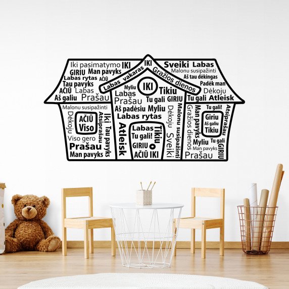 MOTYVUOJANTYS NAMAI Edukacinis lipdukas