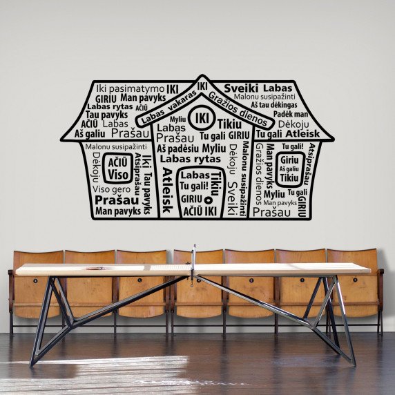 MOTYVUOJANTYS NAMAI Edukacinis lipdukas