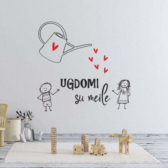 UGDOMI SU MEILE Interjero lipdukai