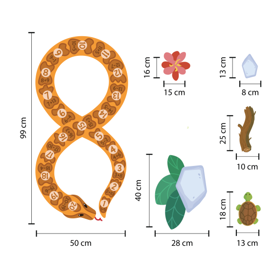 IŠSIŲSK VAIKUS Į TROPIKUS Grindų ir sienų lipdukų kolekcija