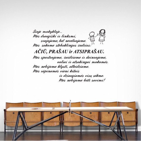 ŠIOJE MOKYKLOJE... Lipdukas mokinio taisyklės