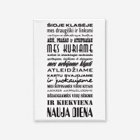 KLASĖS TAISYKLĖS Paveikslas ant drobės KLASĖS TAISYKLĖS Paveikslas ant drobės