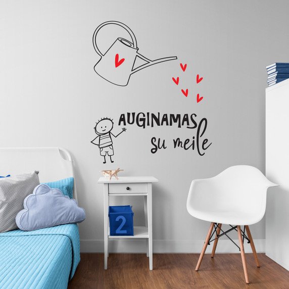 AUGINAMI SU MEILE Interjero lipdukai