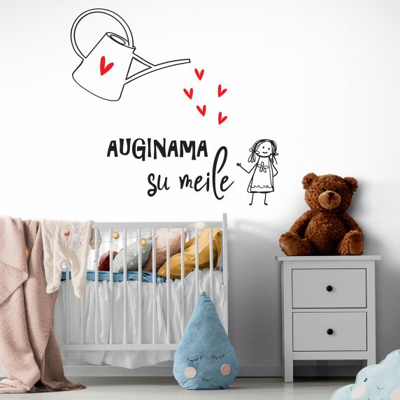 AUGINAMI SU MEILE Interjero lipdukai