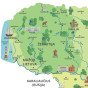 LIETUVOS ŽEMĖLAPIS  LIETUVIŲ KALBA Edukacinis sienų lipdukas