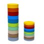 Apvalių sėdėjimo pagalvėlių rinkinys vaikams, 10 vnt.