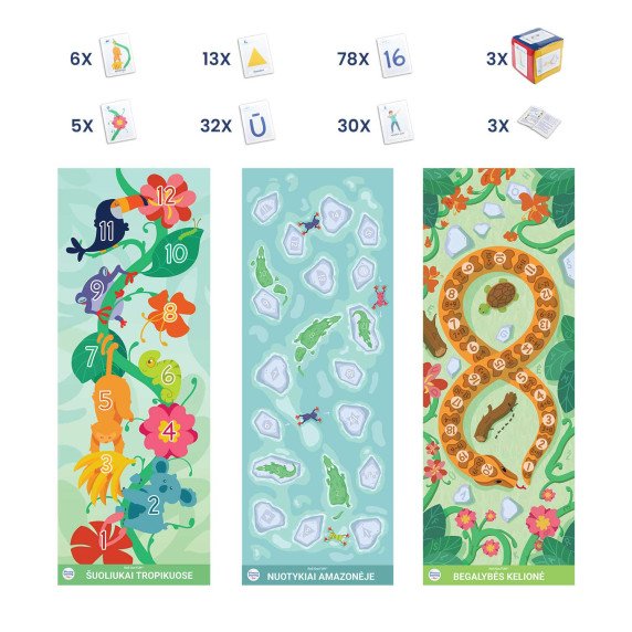 ATRADIMAI TROPIKUOSE Roll-Out FUN® lavinamieji kilimai