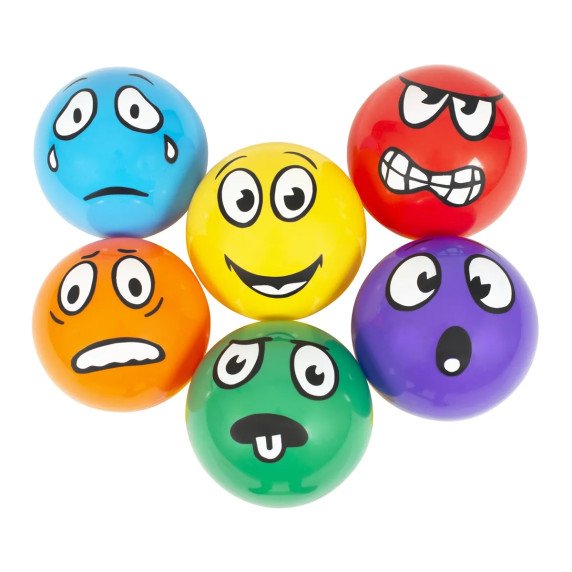 DIDELI EMOCIJŲ KAMUOLIAI - 21 cm (6 vnt.)